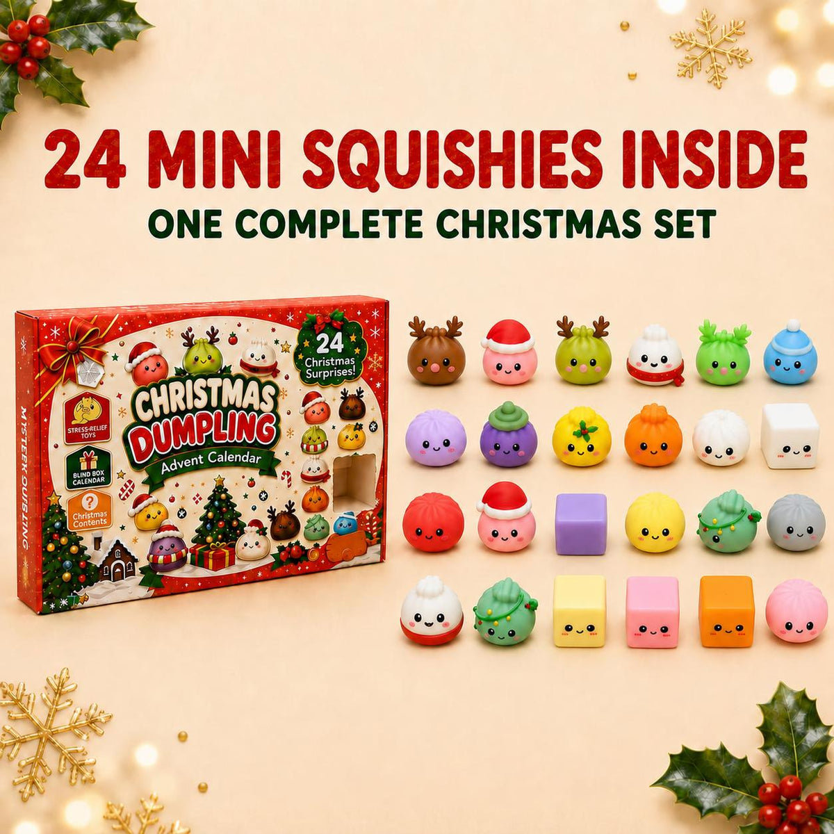 Christmas Dumpling Squishy Advent Calendar 2026