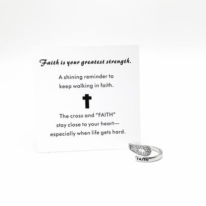 Faith Cross Ring