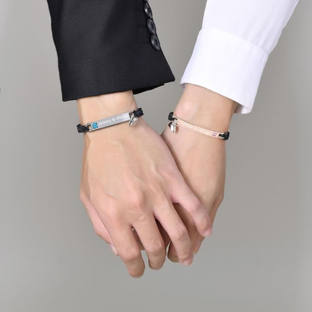 Magnetic Hearts Couples Bracelet