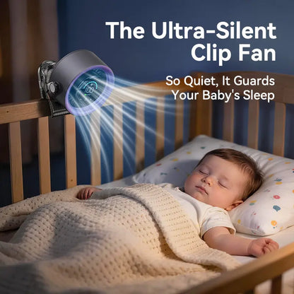 4000mAh Rechargeable Portable Clip-On Fan