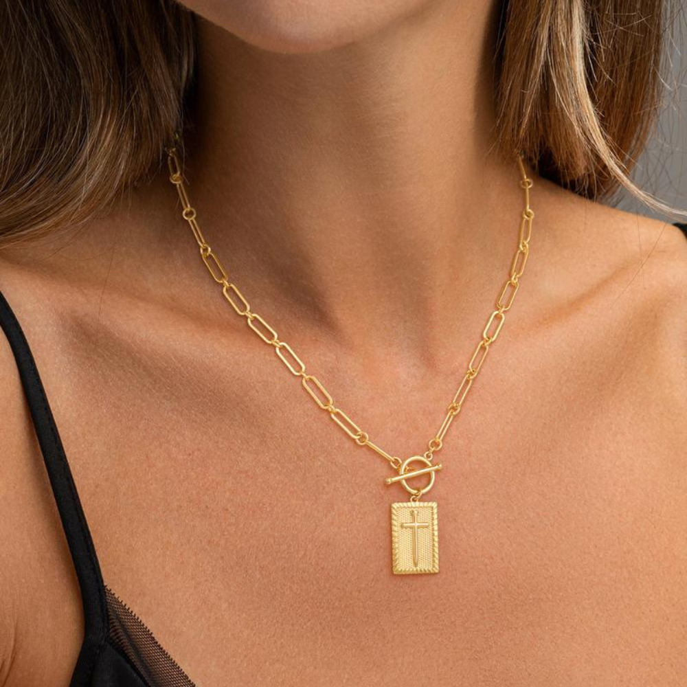 Cross Choker Necklace