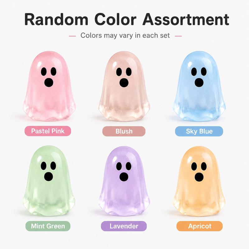 Glow In Dark Ghost Resin Beads