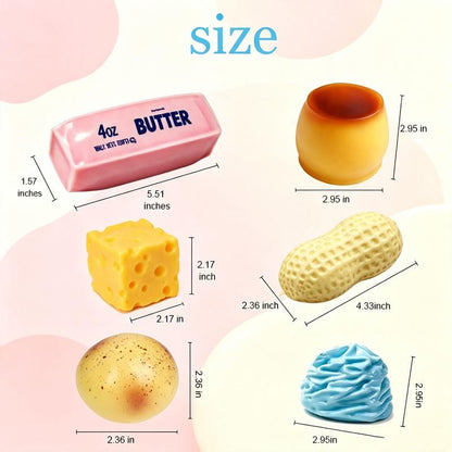 6-Piece Crunchy ASMR Squishies