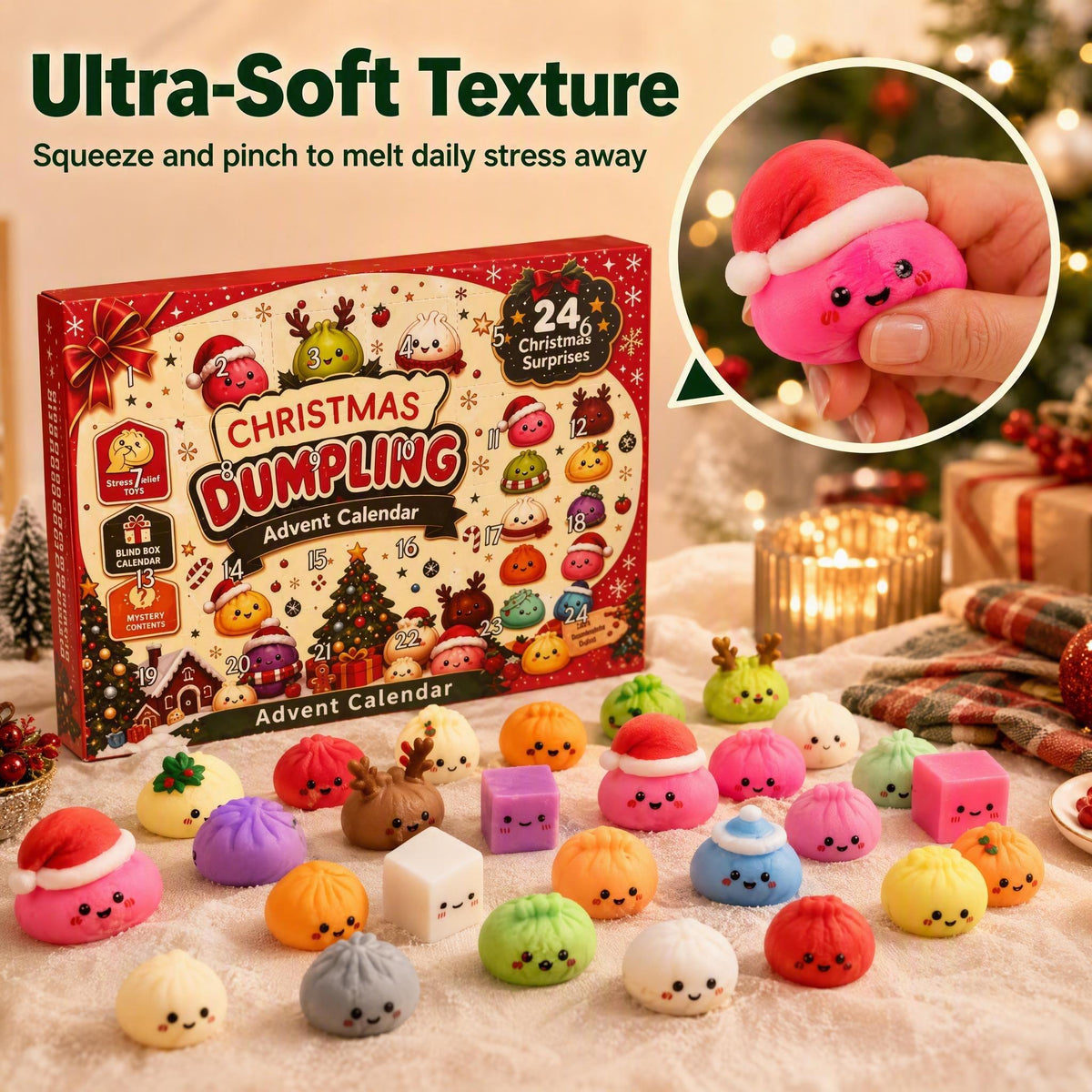 Christmas Dumpling Squishy Advent Calendar 2026