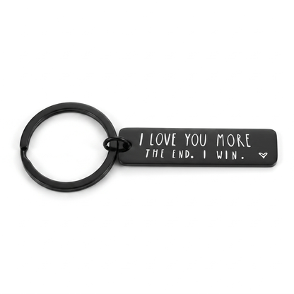 I Love You More/Most Keychain