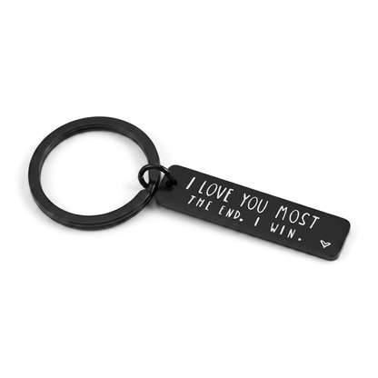 I Love You More/Most Keychain
