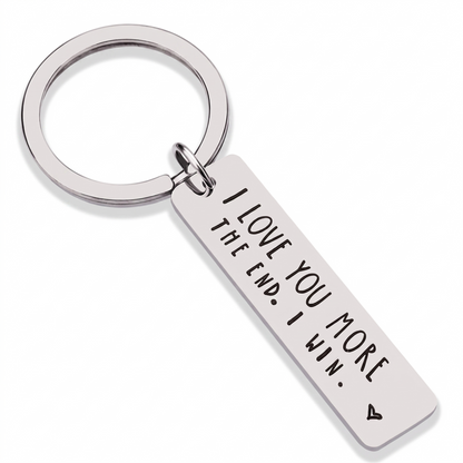 I Love You More/Most Keychain