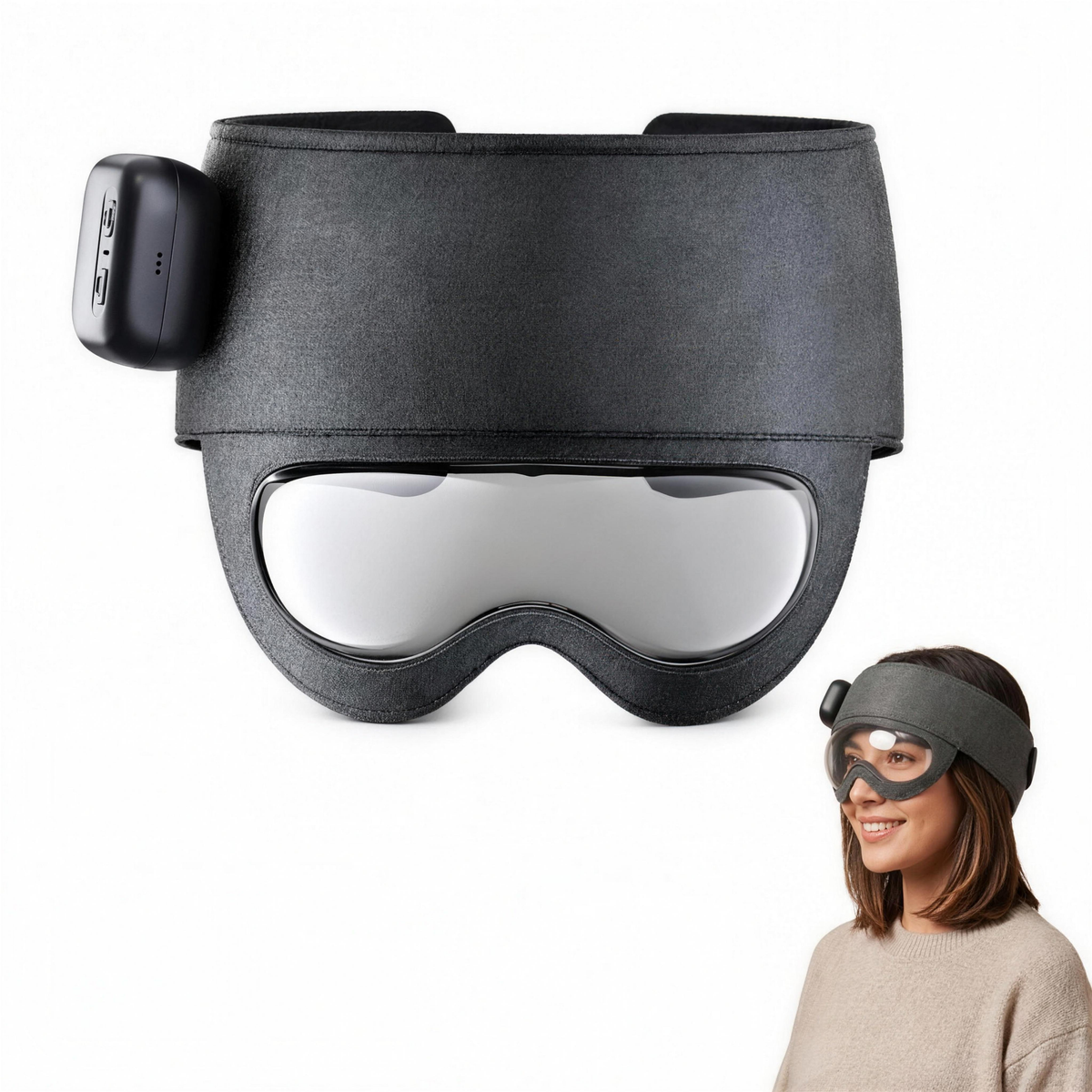 Thermal Heated Air-Compression Head Massager